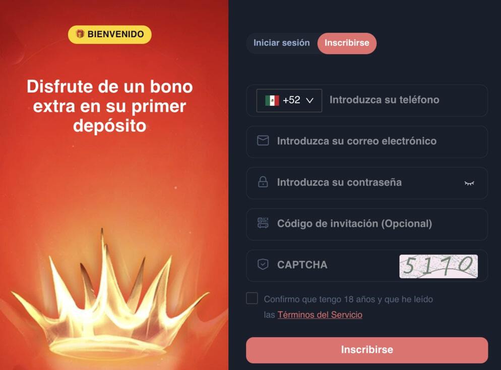 registro form